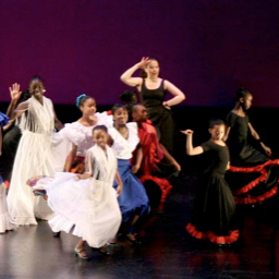 Uptown Dance Academy Recital 2006. Eight children dancing Aurora Reye's rumba choreography. Photo: Eric Bandiero.